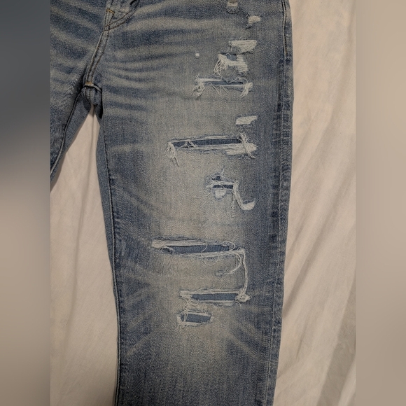 American Eagle Outfitters Men's‎ Blue Distressed Airflex + Jeans Size 29x30 - Picture 4 of 6